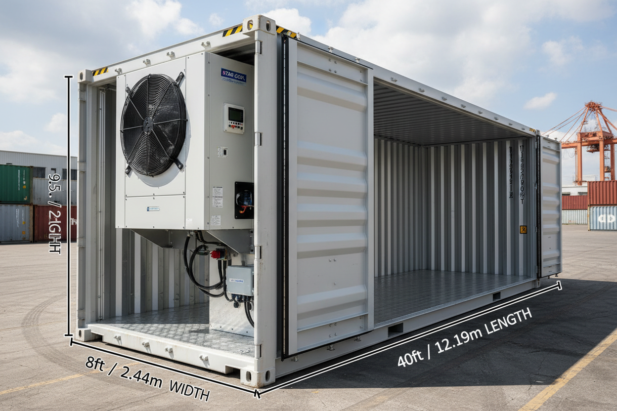 40ft Refrigerated Container Reefer - Photorealistic