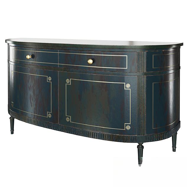 DarkWoodenClassicSideboard TVcabinet