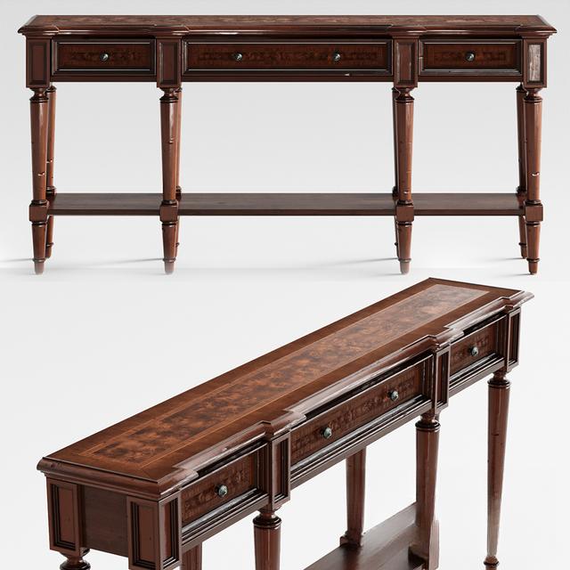 DarkBrownWoodenConsoleTable TVcabinet