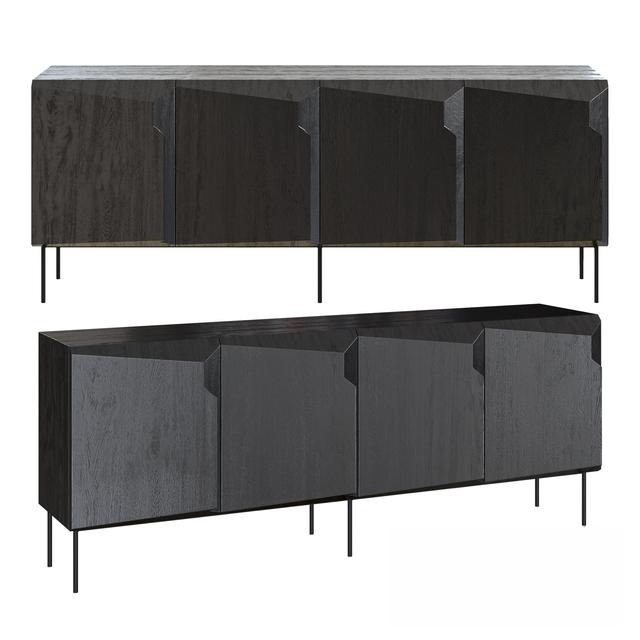 Modern Dark Gray Sideboard TVcabinet