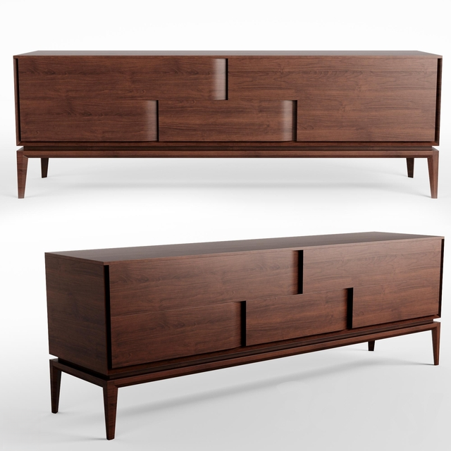 Modern Minimalist Wooden Sideboard TVcabinet