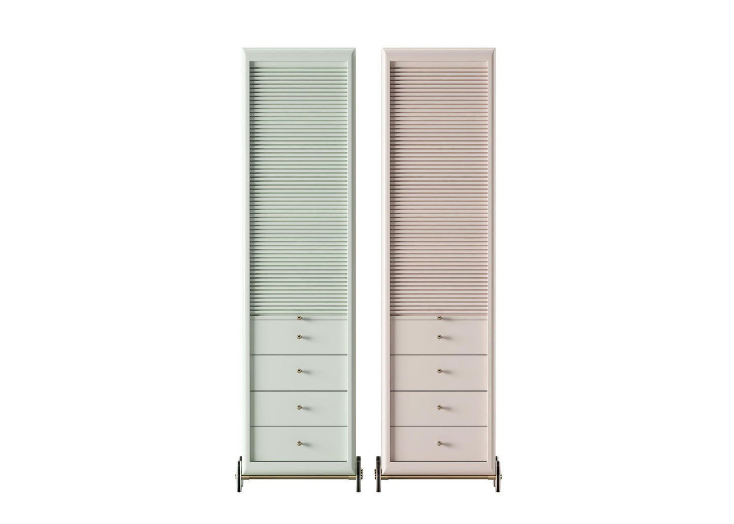 PastelColor Vertical Wardrobe TVcabinet