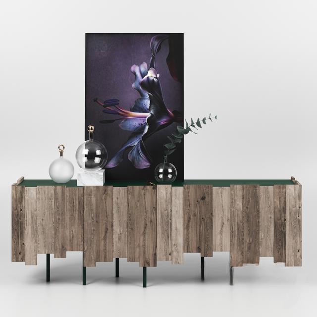 Abstract Art Console Table TVcabinet
