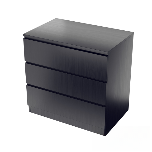 Black Modern Chest TVcabinet