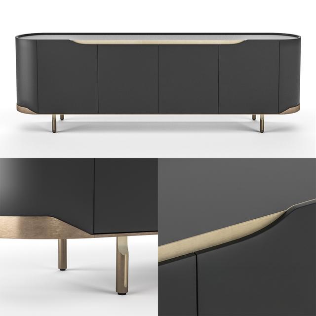 Black Gold Modern Sideboard TVcabinet