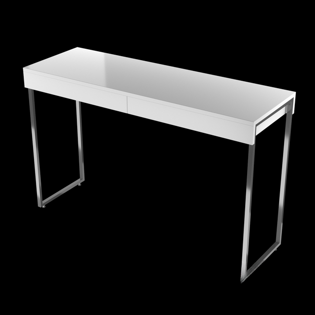 White Modern Desk TVcabinet