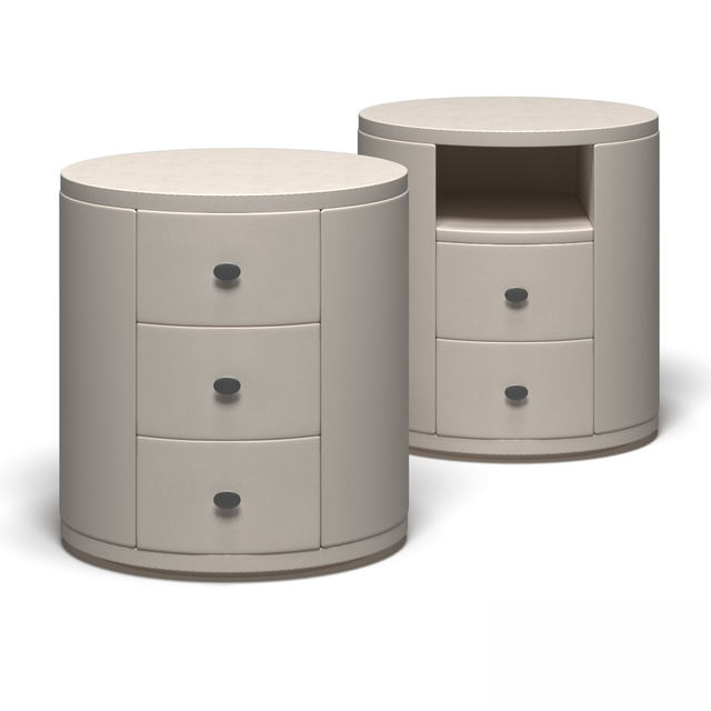 RoundModernNightstand bedsidetable