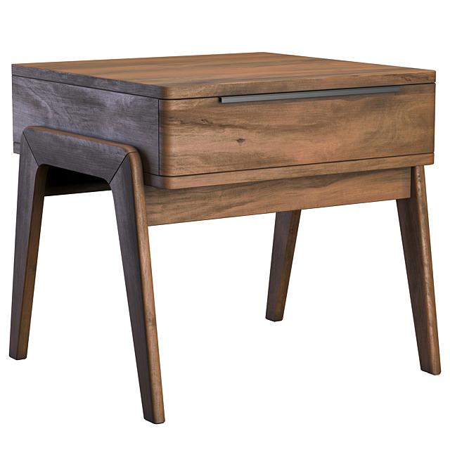 Wooden Simple Modern Nightstand bedsidetable