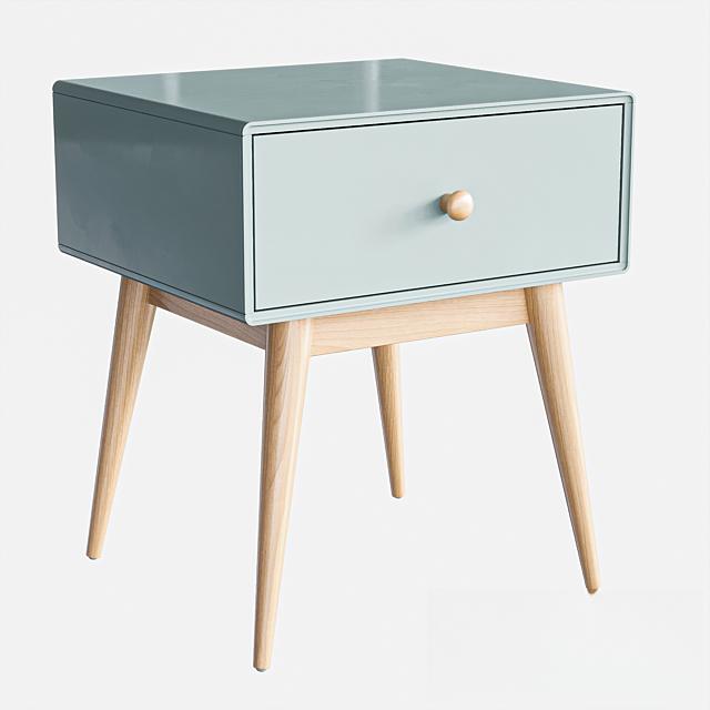 LightGreen Modern Nightstand bedsidetable