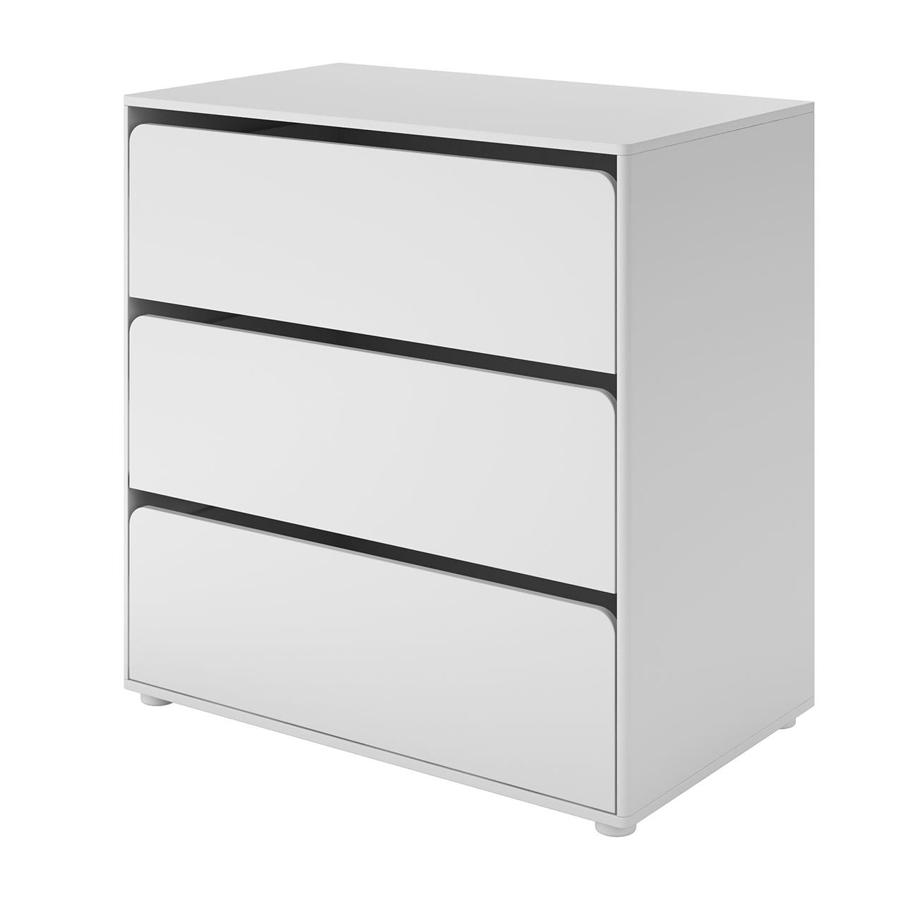 WhiteThree - drawerCabinet