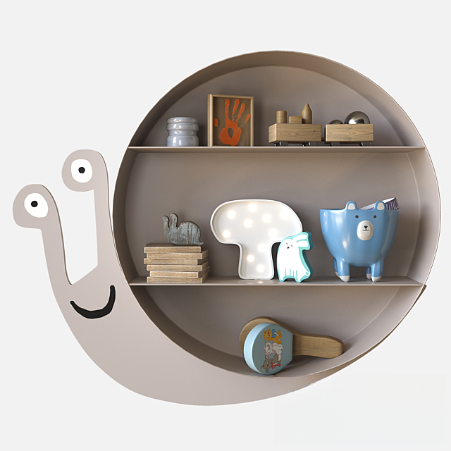 Snail Shape Wall Shelf