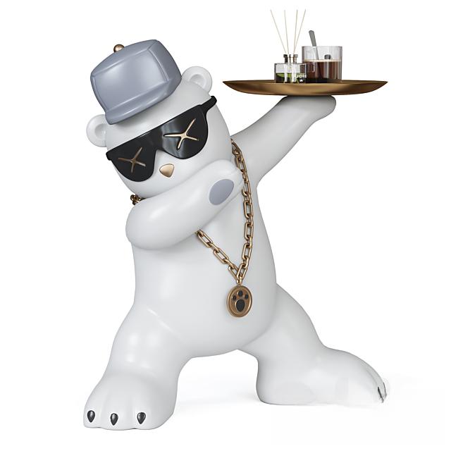 Cool Bear Decorative Figurine