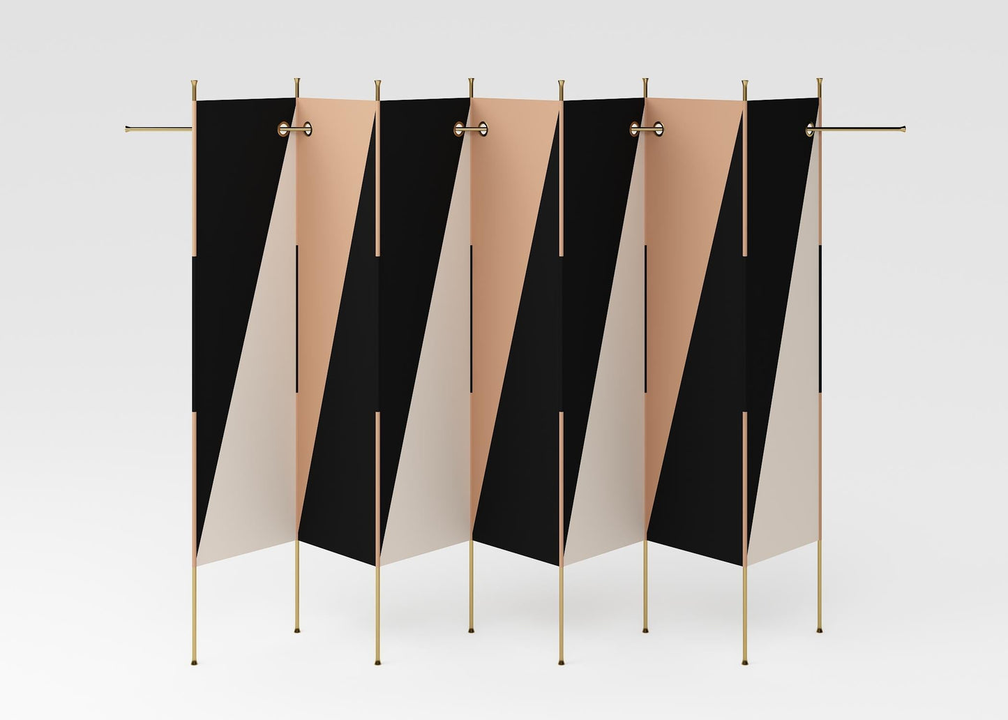 Geometric Black Screen screen