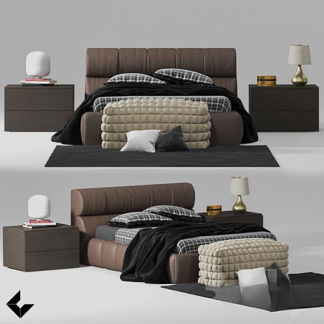 Modern Bed Brown bed