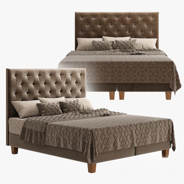 Buttoned Tufted Bed bed