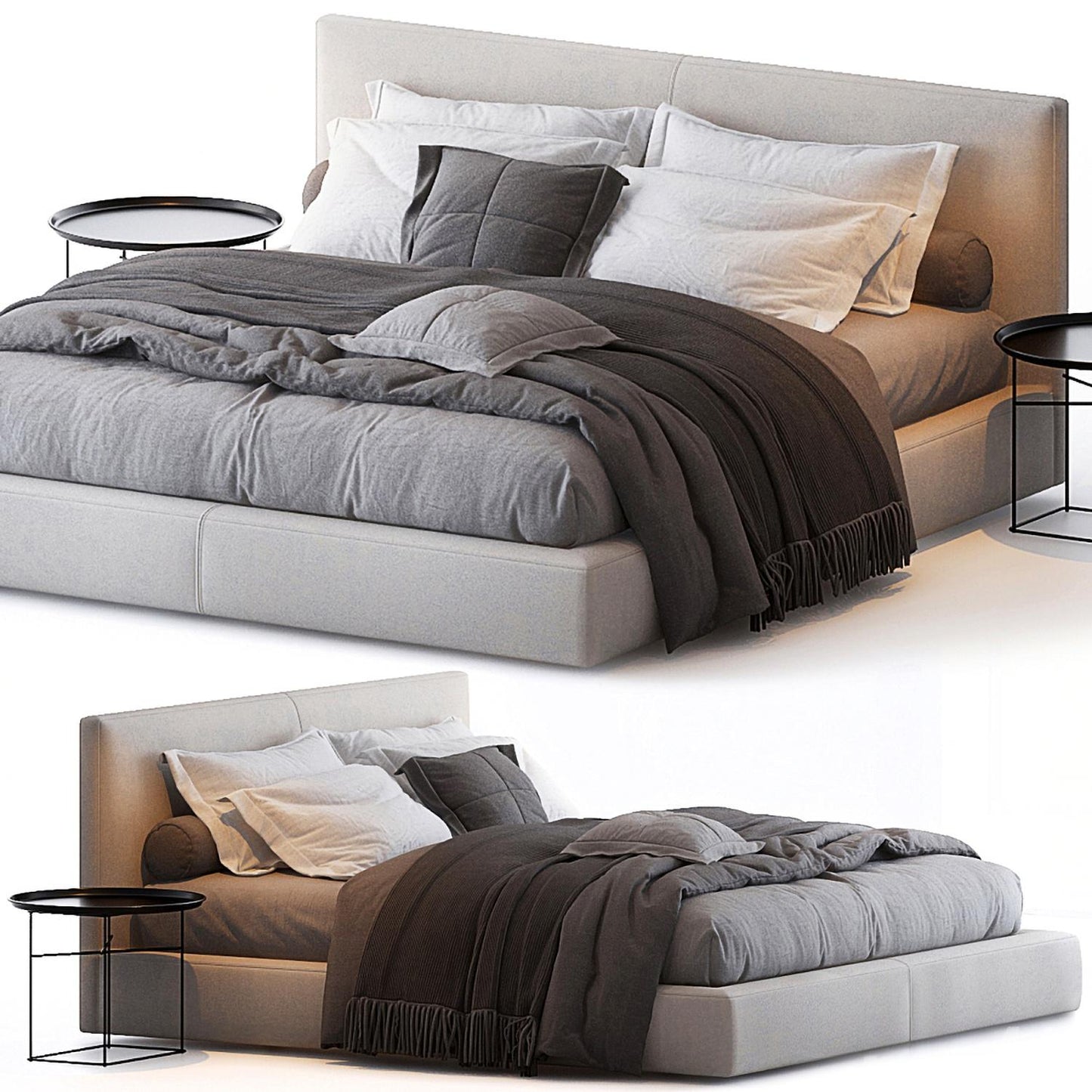 Grey Modern Bed bed
