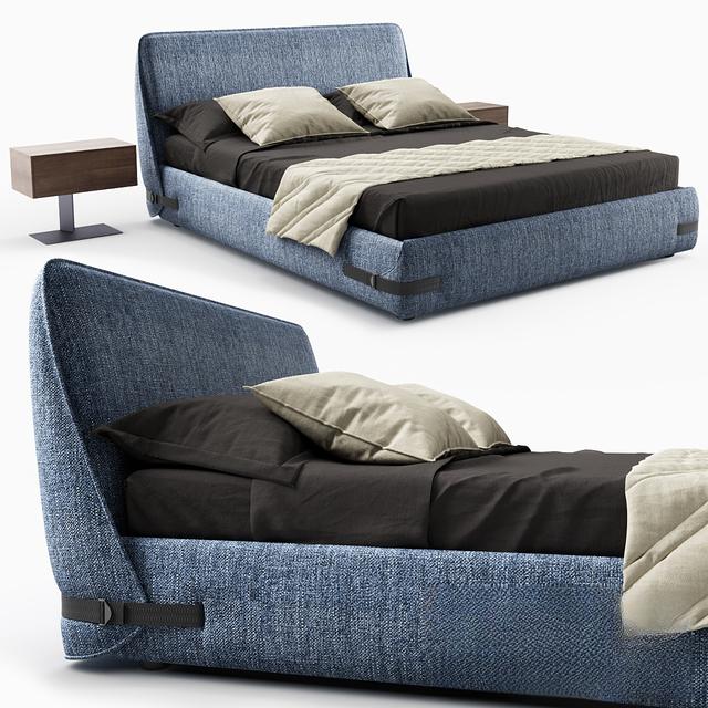 Blue Modern Bed bed