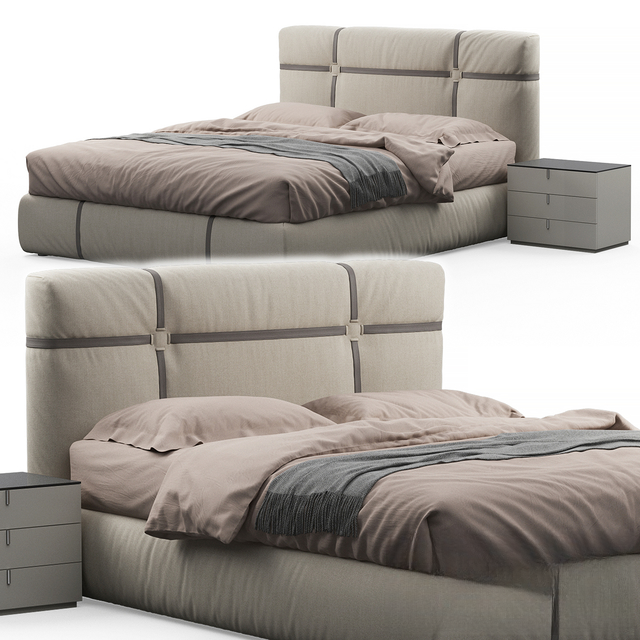 Modern Bed Beige bed