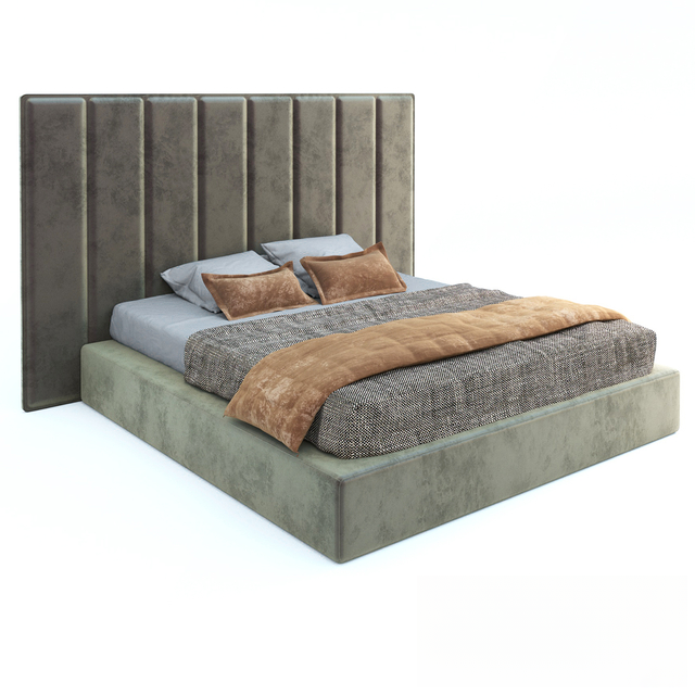 Grey Upholstered Bed bed