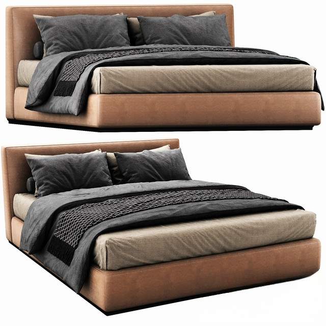 Modern Leather Bed bed
