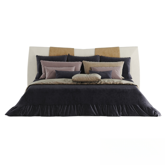 Bed DarkColor Modern bed