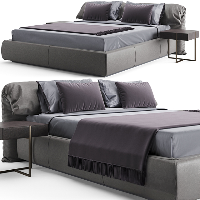 Modern Leather Bed bed