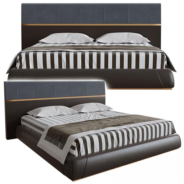Striped Modern Bed bed