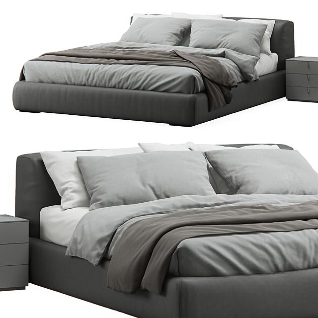 Grey Modern Bed bed
