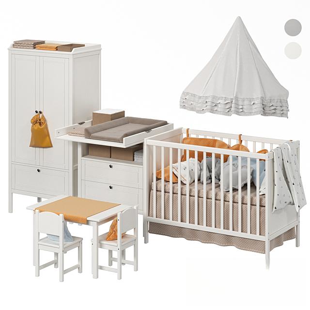 White Baby bed
