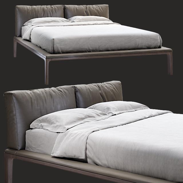 Modern Leather Bed bed