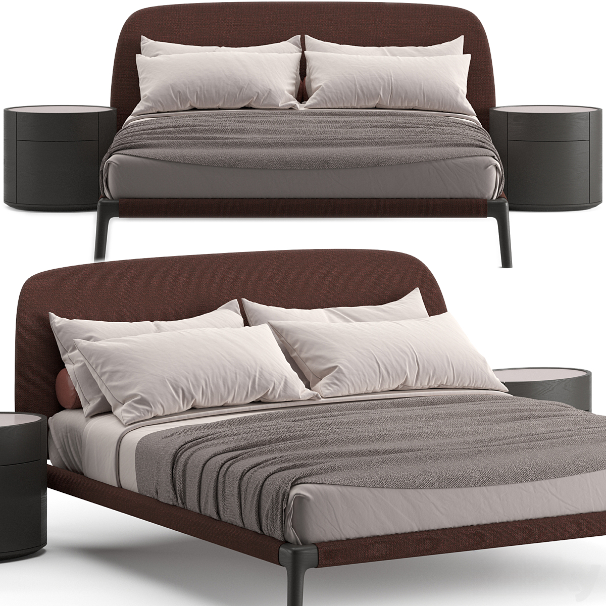 Brown Modern Bed bed