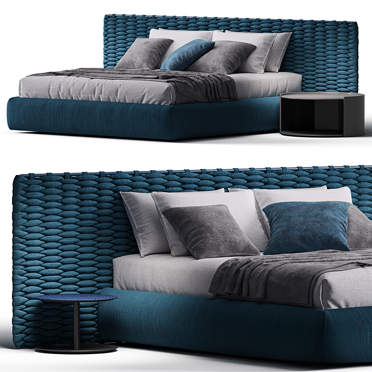 Blue Modern Bed bed