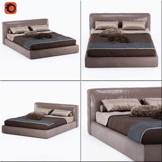 Modern Leather Bed bed