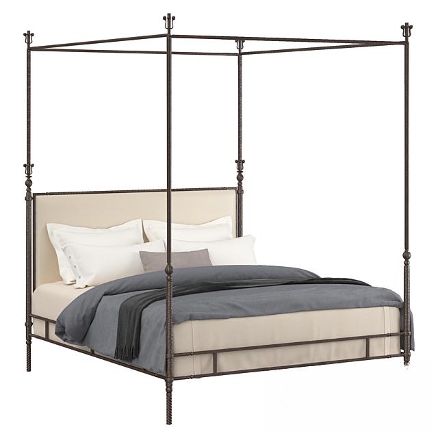 Metal CaFALSEpy Bed bed