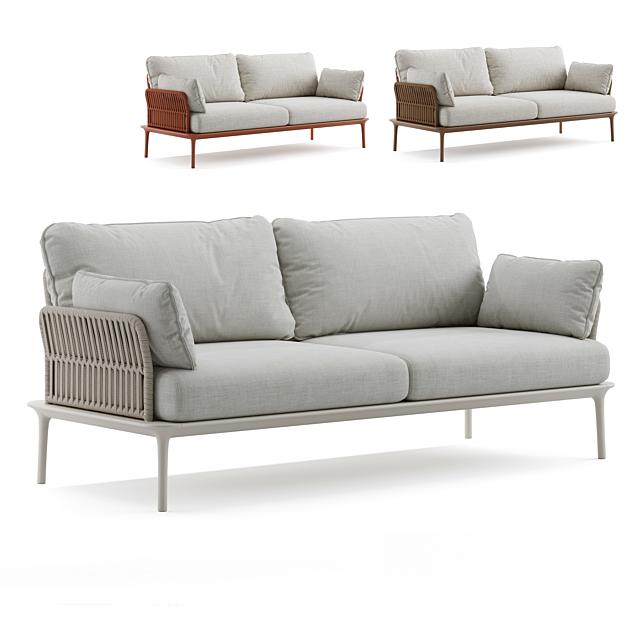 Grey Linen Modern Sofa sofa