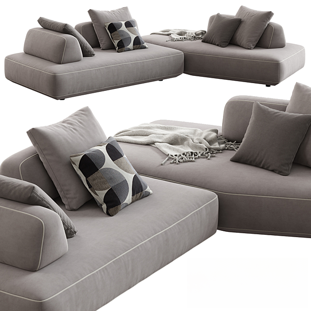 Simple Gray Modern Sofa sofa