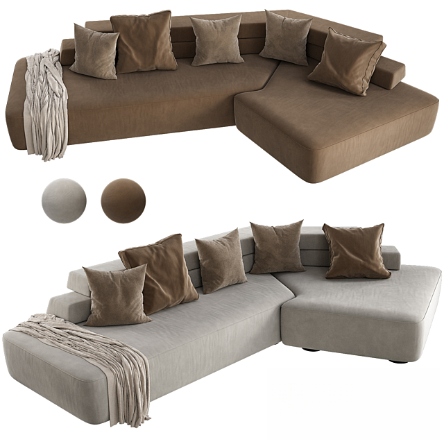 Brown Grey Sectional Sofa sofa