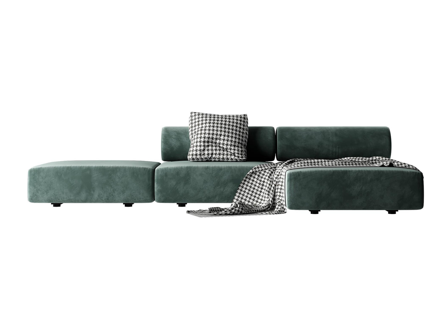 Green L-shaped Sofa sofa