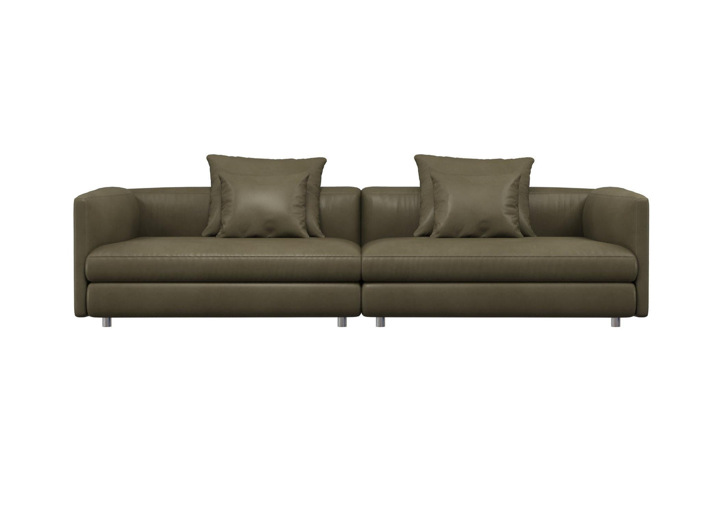 Olive Green Leather Sofa sofa