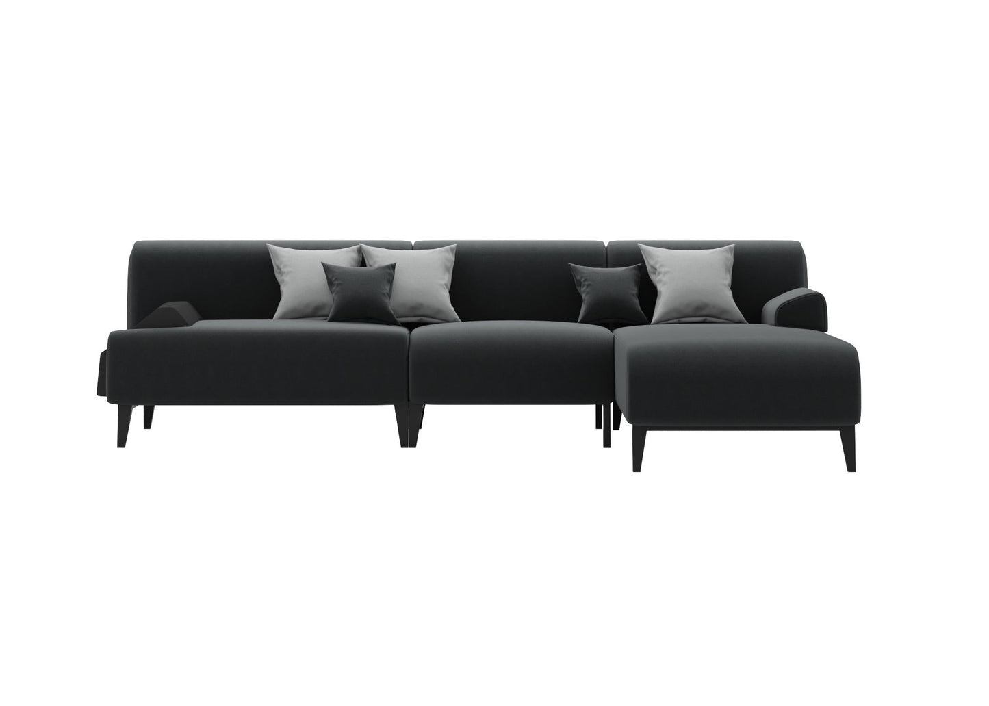 BlackModernSofa sofa