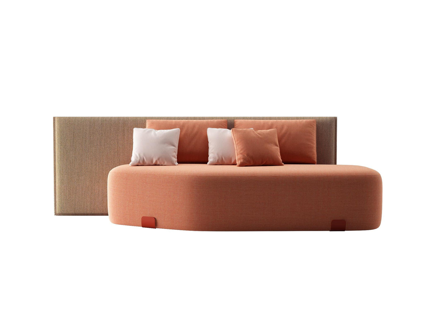 Round Orange Bed sofa