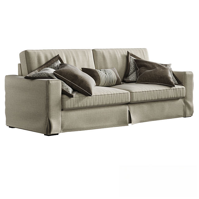 Simple beige sofa sofa