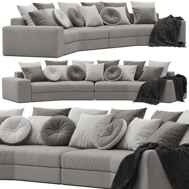 Grey Pillow Modern Sofa sofa