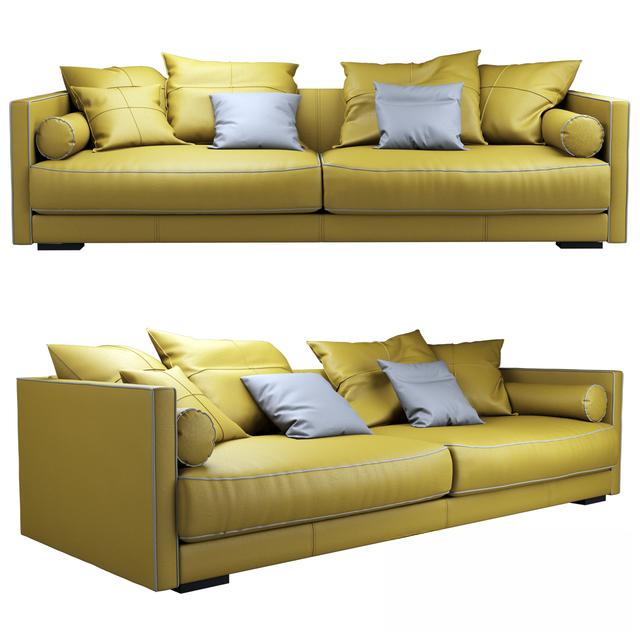 Yellow Leather Sofa sofa