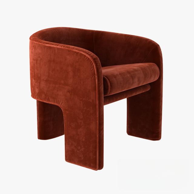 Brown Modern Armchair singlesofa