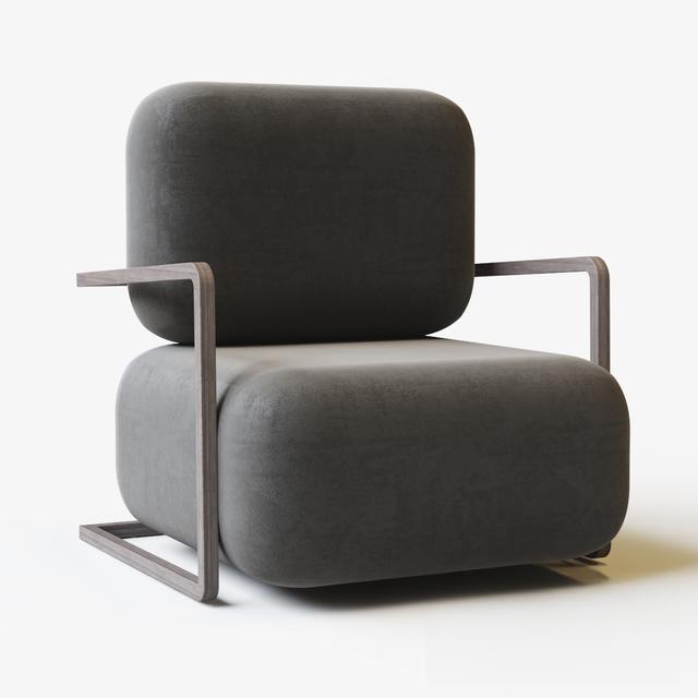 Grey Modern Chair singlesofa