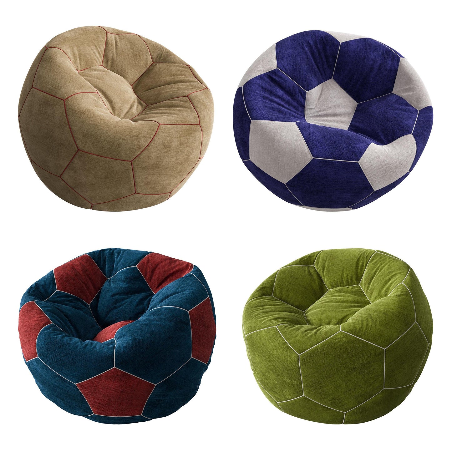 SoccerBallBeanBag singlesofa