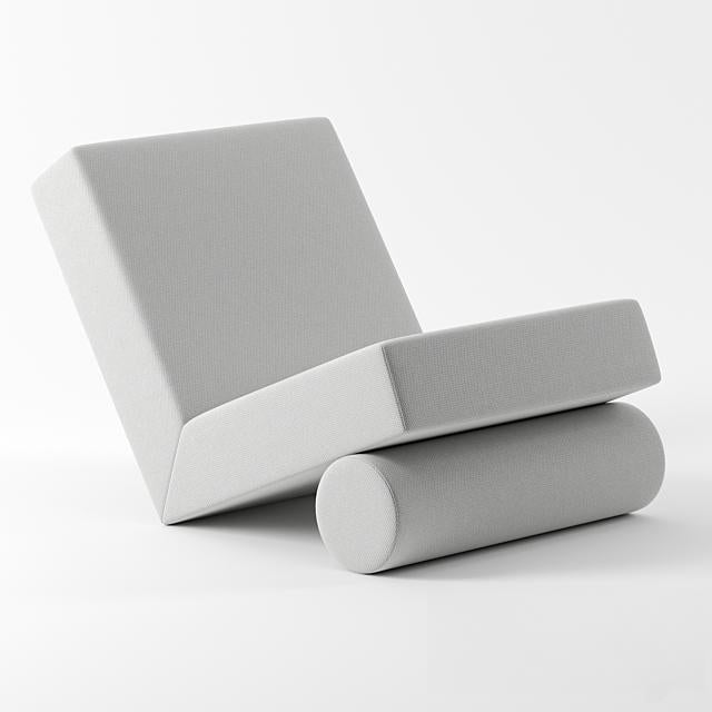 Modern Minimalist Grey singlesofa