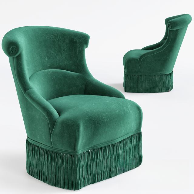 Green Velvet Chair singlesofa