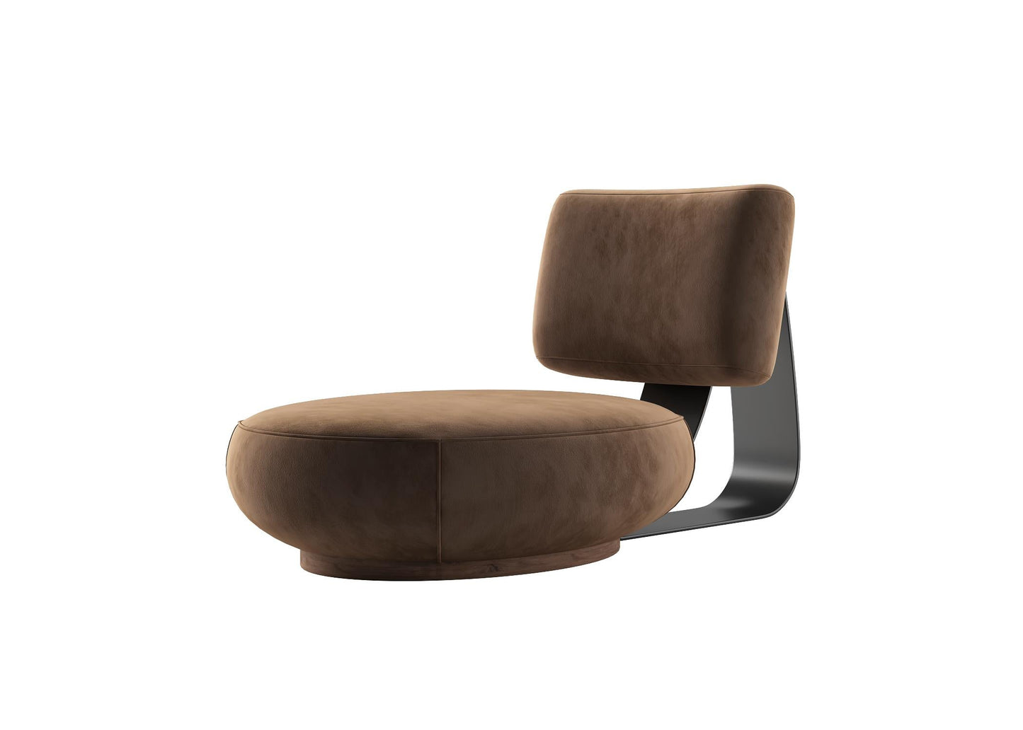 BrownModernChair singlesofa